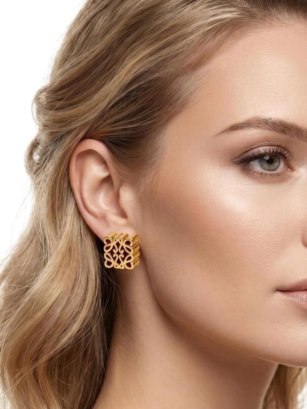 LOEWE Square Stud Earrings